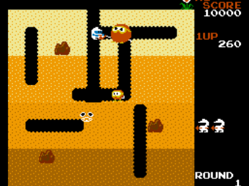 Dig Dug Online - Classic Arcade Puzzle Game